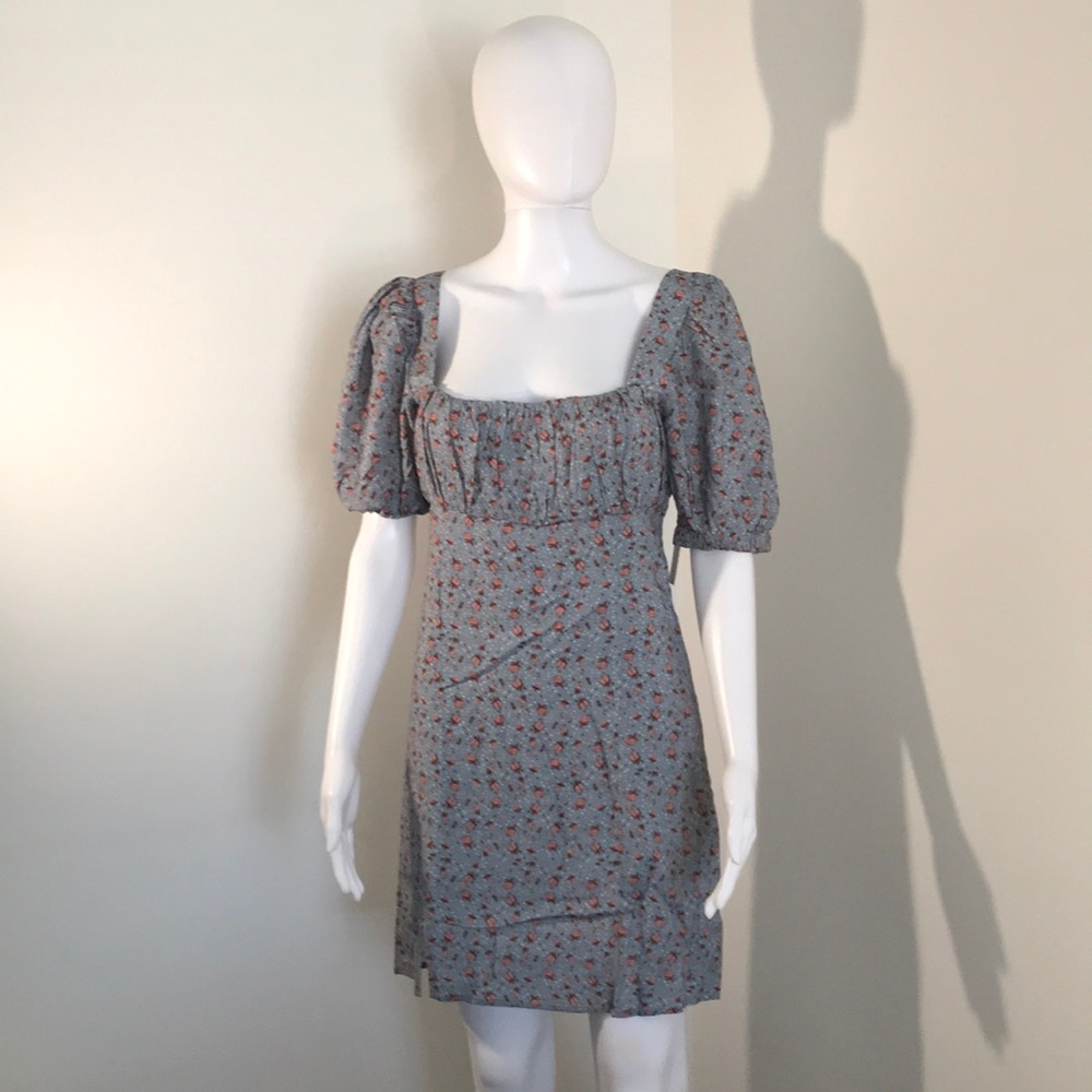LANI THE LABEL, Light Blue Floral Felicity Dress